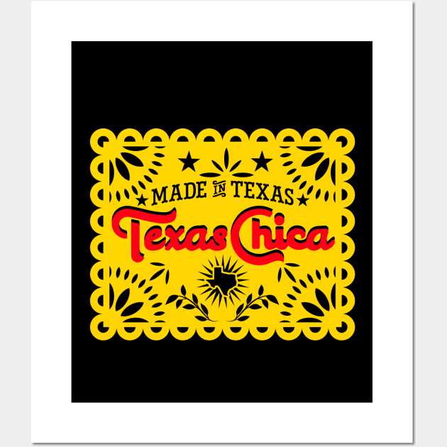 Texas Chica Papel Picado Wall Art by TheCraftyDrunkCo